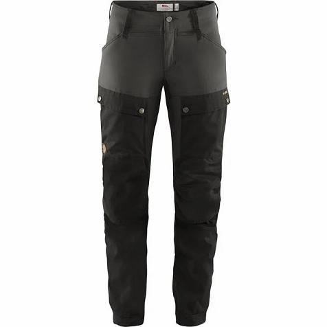 Fjallraven Women Keb Hiking Pants Black Grey PH15613 Philippines